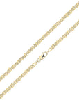18ct Yellow Gold Vermeil 5mm Handmade Byzantine Bracelet
