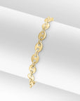 18ct Yellow Gold Vermeil 6mm Handmade Marine Cable Bracelet