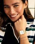 La Tétragone Multifunction Watch Steel, White, Gold Colour