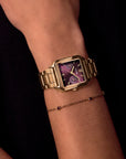 Gracieuse Multifunction Watch Steel, Dark Cherry, Gold Colour