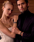 Gracieuse Multifunction Watch Steel, Dark Cherry, Gold Colour