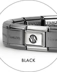Nomination Base Black Starter Bracelet - Charm must be added to Order Bracelet cannot be purchased individually