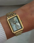Fluette Watch Steel, Sage Green, Gold Colour