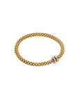 Flex'it bracelet with a double rondel and diamond pavé