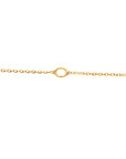 9ct Yellow Gold Diamond Interlocking Circle Pendant