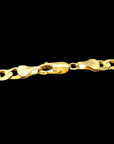 Gold chain on a white background