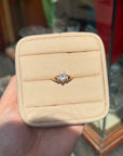 Gold Plated Cubic Zirconia Claddagh Ring