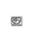 Composable charm, “Mum" Vintage look