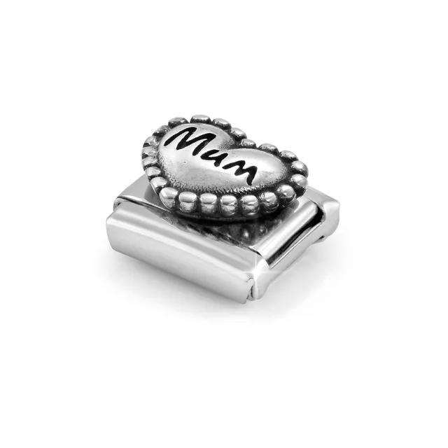 Composable charm, “Mum" Vintage look