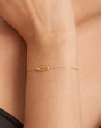 Gold Glam Interlock Bracelet