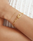 Gold Linked Chunky Bracelet