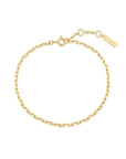 Gold Paper Clip Chain Bracelet