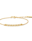 Gold Twisted Bar Bracelet