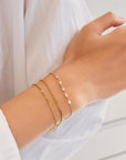 Gold Quintet Marquise Bracelet