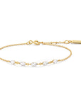 Gold Quintet Marquise Bracelet