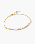 Gold Alternating Bezel-Set Bracelet