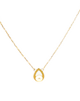 9ct Gold Pearl Teardrop Pendant