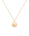 Glamorous Goddess Disc Pendant Necklace