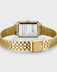Fluette Watch Steel, Sand Texture Gold, Gold Colour