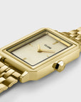 Fluette Watch Steel, Sand Texture Gold, Gold Colour