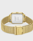 Gracieuse Petite Watch Mesh, Brown, Gold Colour