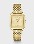 Gracieuse Watch Steel, Lace Textured, Gold Colour