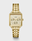 La Tétragone Multifunction Watch Steel, White, Gold Colour