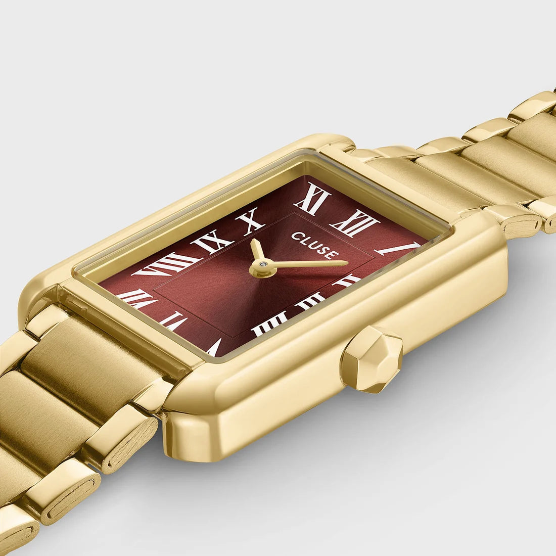Belisenna Watch Steel, Mocha, Gold Colour