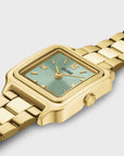 Gracieuse Mini Watch Steel, Sage Green, Gold Colour