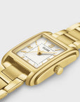 Anglée Watch Steel, White, Gold Colour