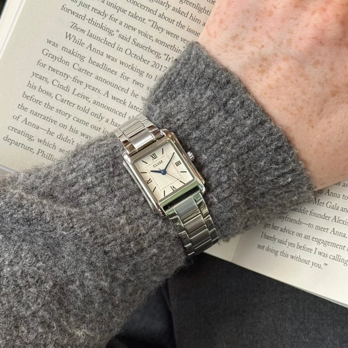 Anglée Watch Steel, Full Silver Colour