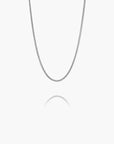 Curb Chain Necklace Silver