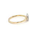 Hollie - Yellow Gold Pear Halo Earth Grown Diamond Ring