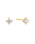 Gold Solitaire Studs