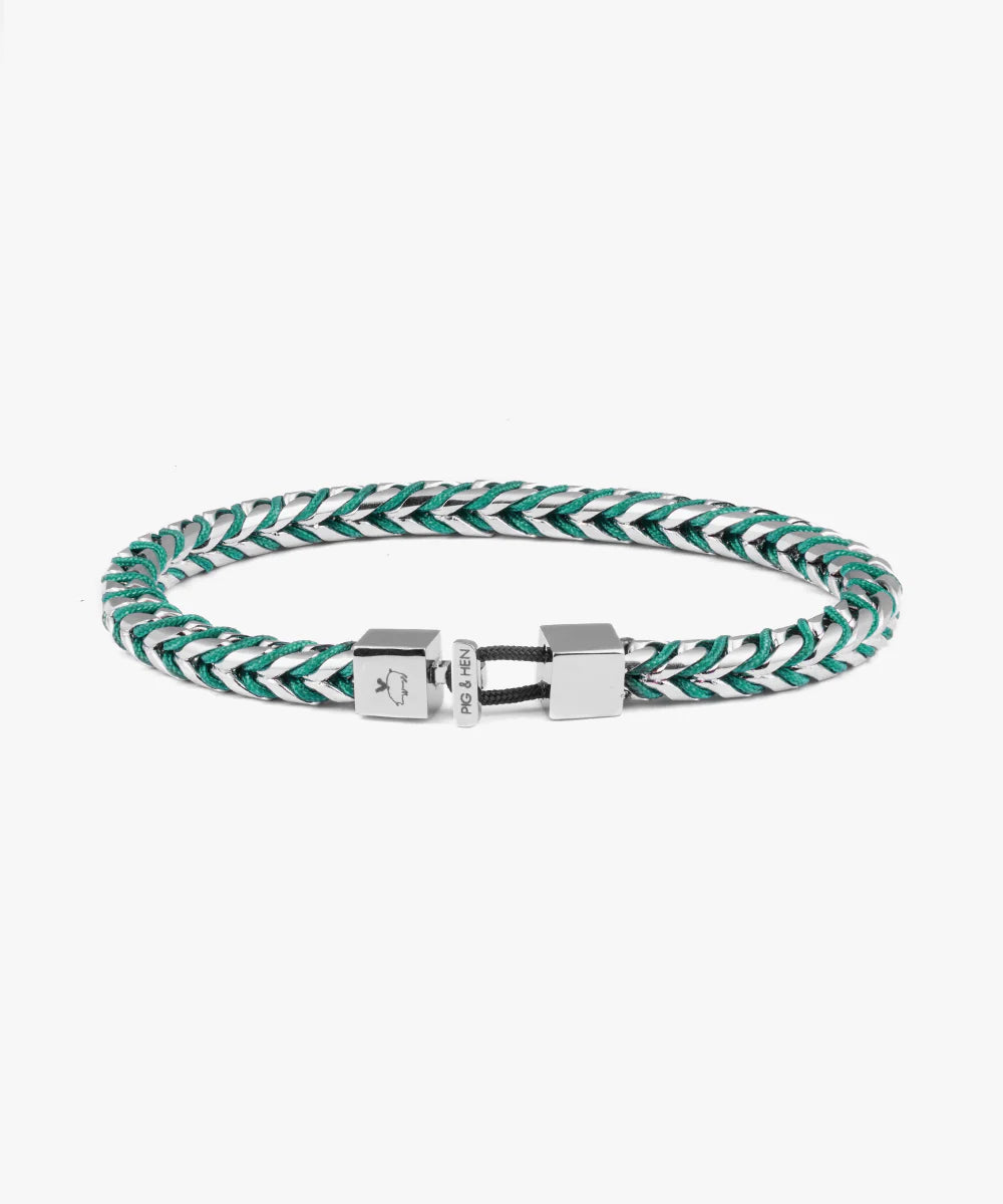 Catena Foxtail Patina Green | Silver