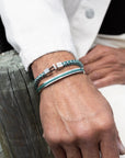 Catena Foxtail Patina Green | Silver