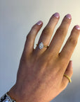 Sofia - Yellow Gold Pear Halo Twist Earth Grown Diamond Ring