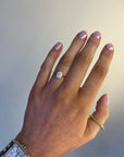 Izzy - Yellow Gold Oval Cut Halo Earth Grown Diamond Ring