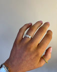 Kim - Three Stone Cluster Earth Grown Diamond Ring