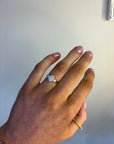 Rosie - 18ct Yellow Gold Oval Cluster Earth Grown Diamond Ring