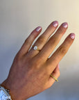 Millie - Yellow Gold Oval Cluster Earth Grown Diamond Ring
