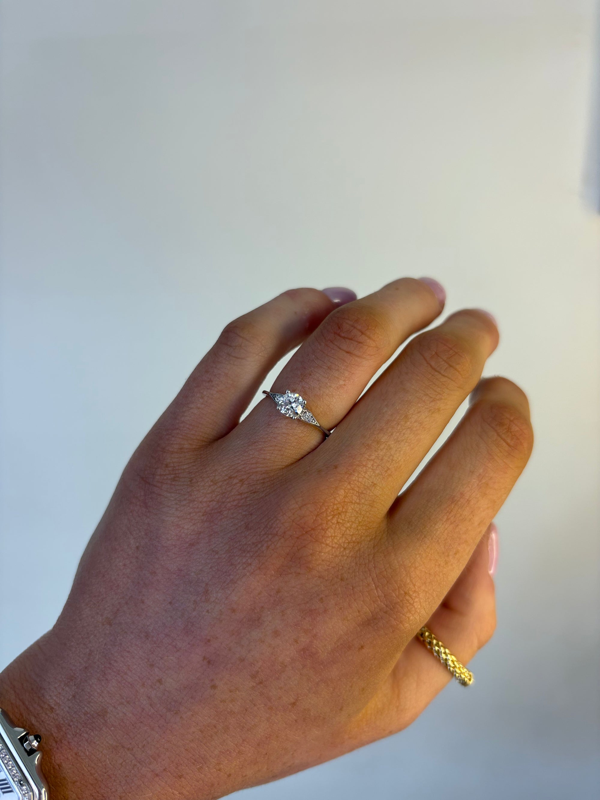 Ocean - 18ct White Gold Round Brilliant Earth Grown Diamond Ring