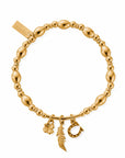 Luck and Courage Gold Plated Bracelet