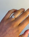 Sophie - White Gold Princess Cut Earth Grown Ring