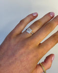 Elma - 18ct White Gold Princess Cut Earth Grown Diamond Ring