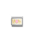 COMPOSABLE LINK, YELLOW GOLD MOM, HEART