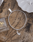 Cute Charm Heart In Feather Bracelet