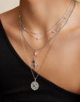 Silver Multi Sparkle Necklace