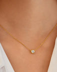 Gold Just You Solitaire Necklace