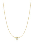 Gold Just You Solitaire Necklace
